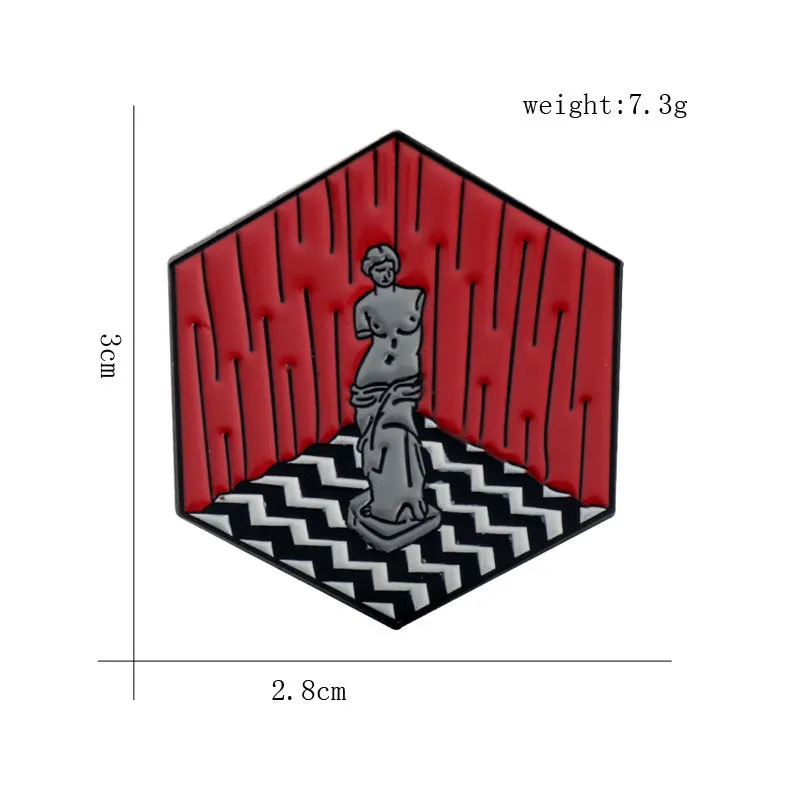 Twin Peaks Venus de Milo Enamel Metal Pin 3 Pack