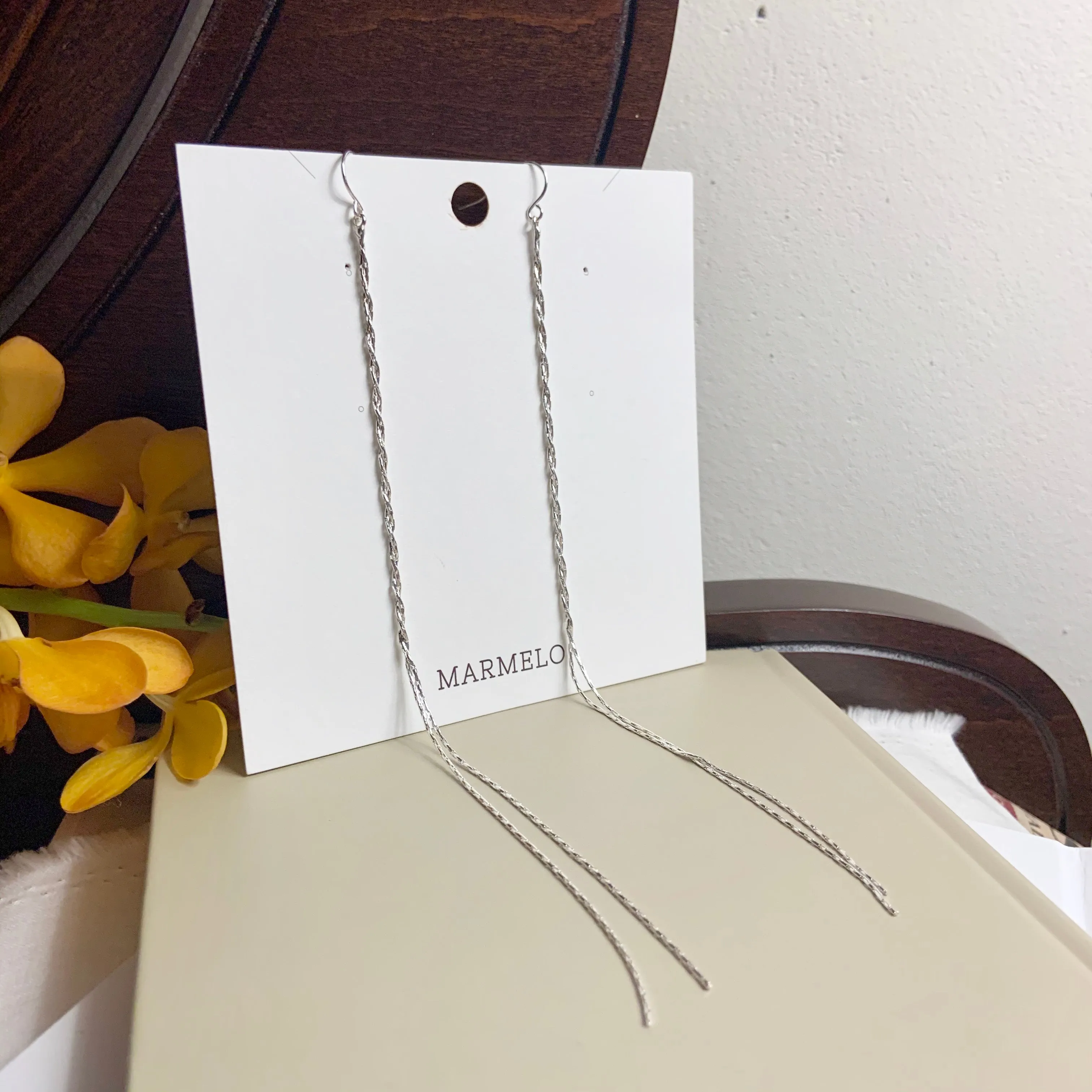 Twisted Long Drop earrings