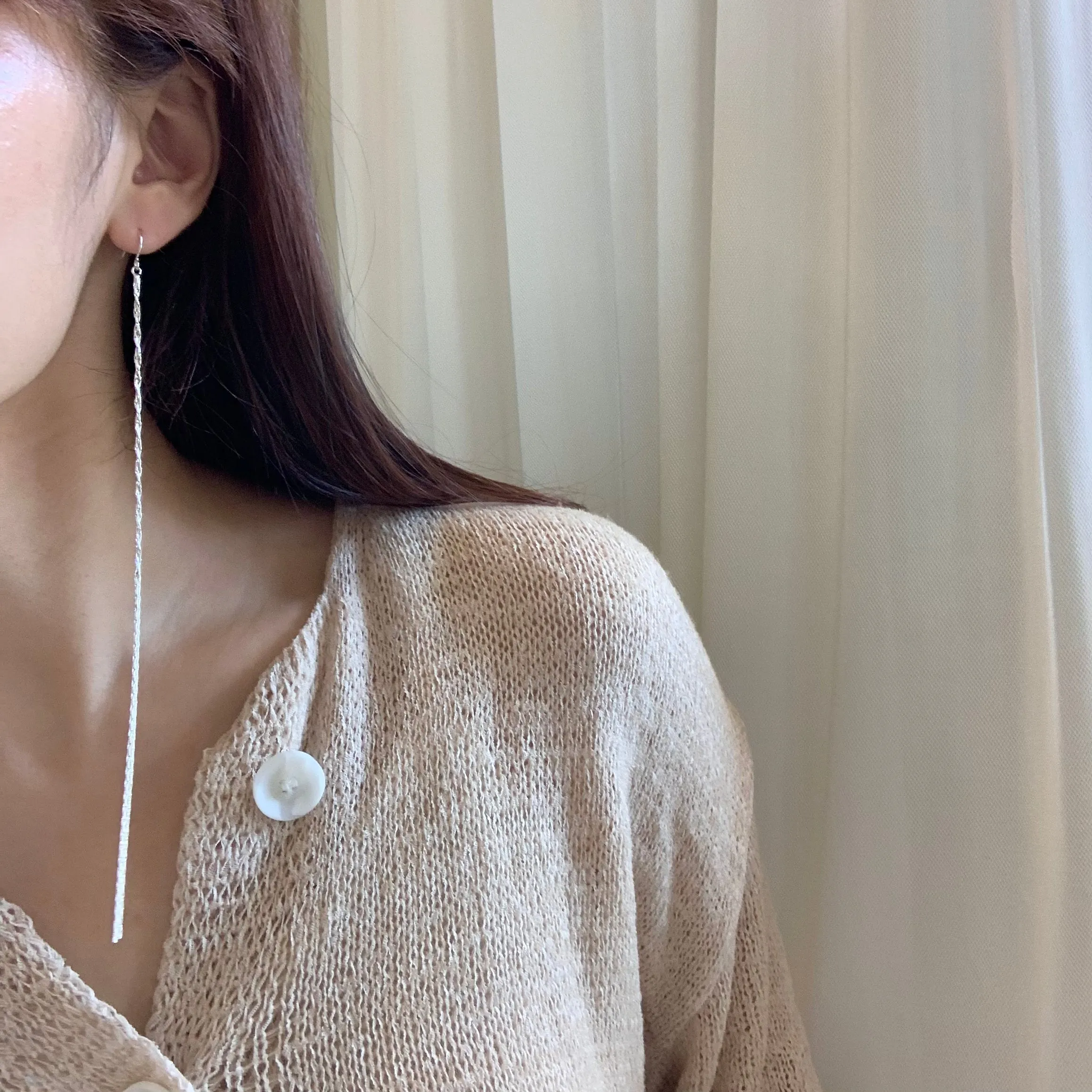 Twisted Long Drop earrings