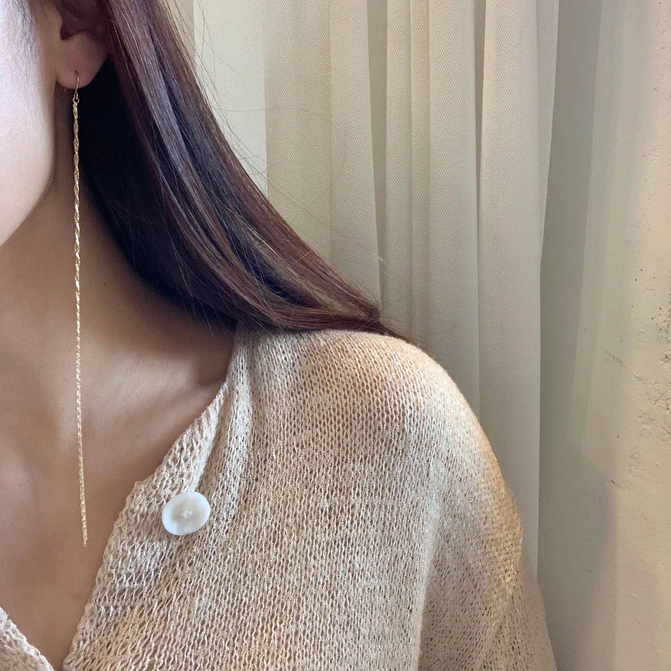 Twisted Long Drop earrings