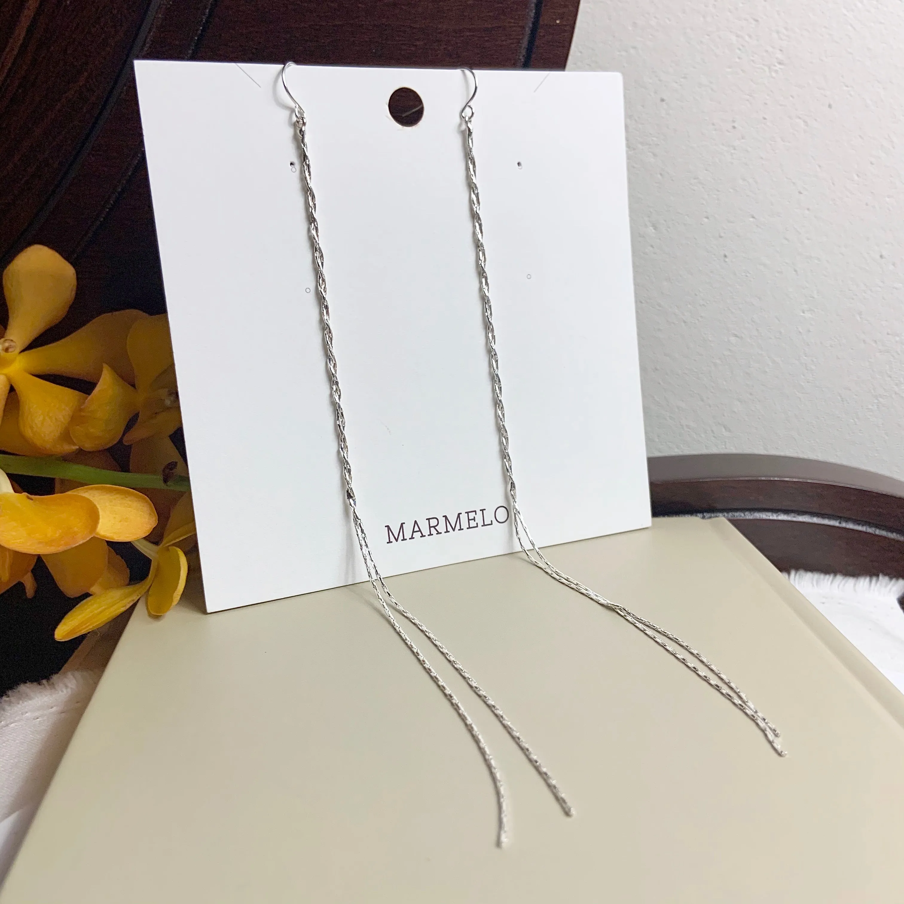 Twisted Long Drop earrings