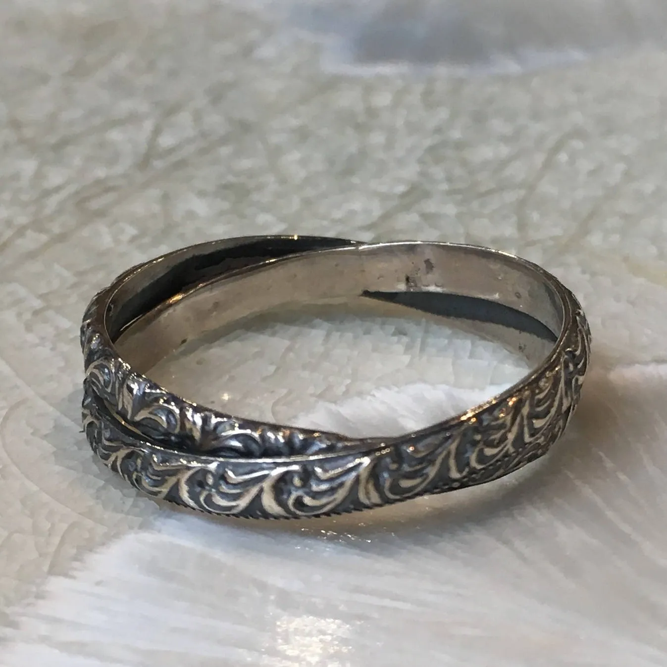 Twisted Stacking Skinny Ring - By Your Side.