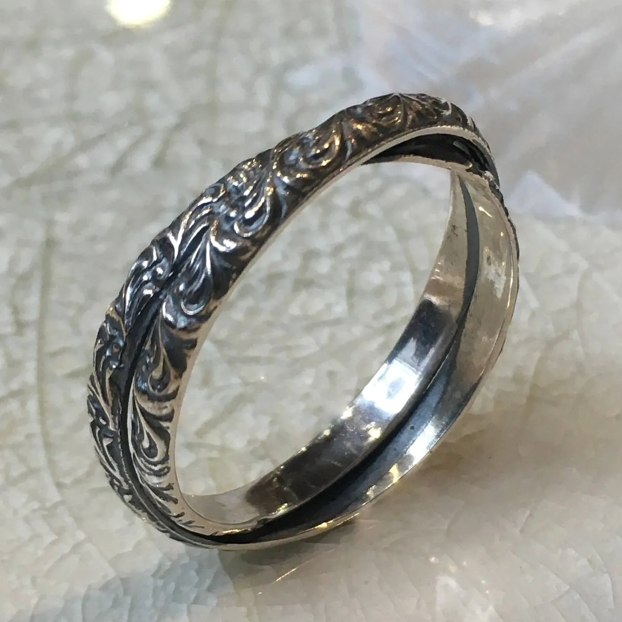 Twisted Stacking Skinny Ring - By Your Side.