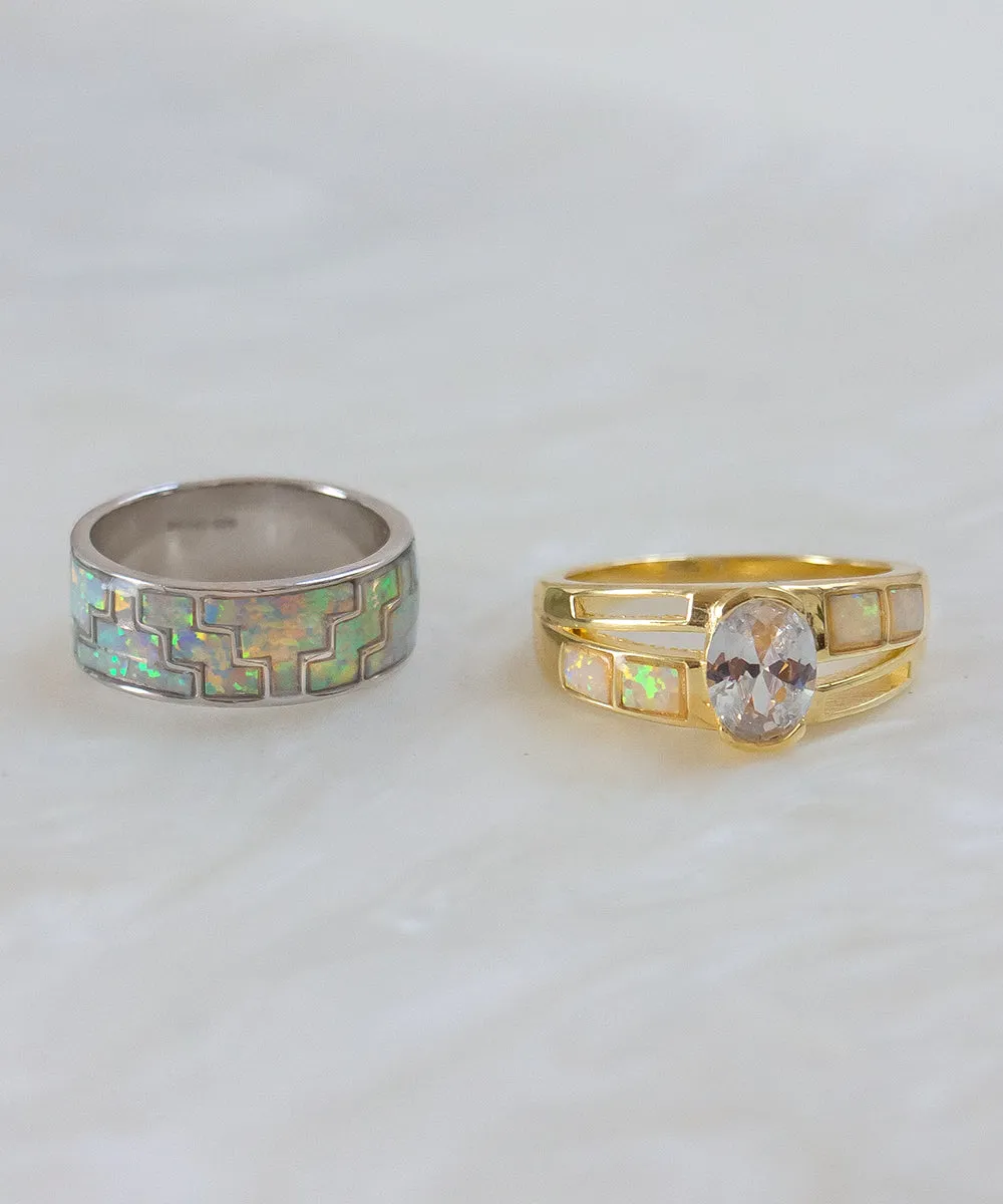 Tyre Stone Opal Ring