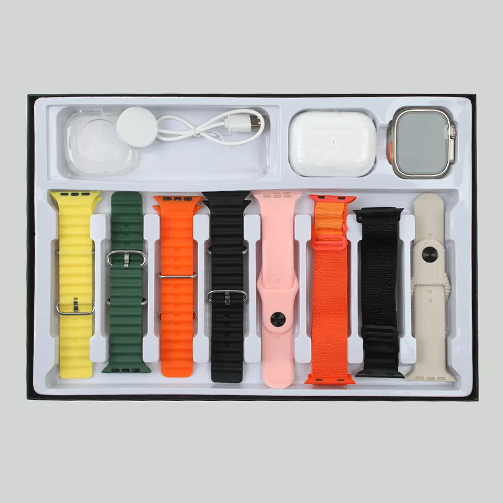Ultra i8 8 1 Smart Watch with Earpads