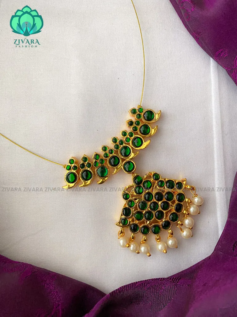Uthara - invisble kemp neckwear  jewellery series- latest kempjewellery - Zivara Fashion