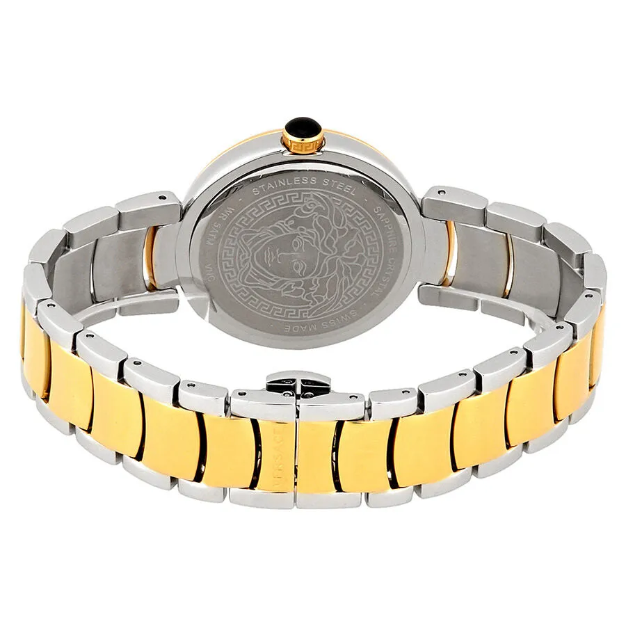 Versace Leda Silver Dial Ladies Two Tone Watch VNC220017