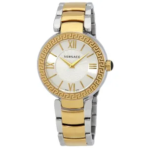 Versace Leda Silver Dial Ladies Two Tone Watch VNC220017