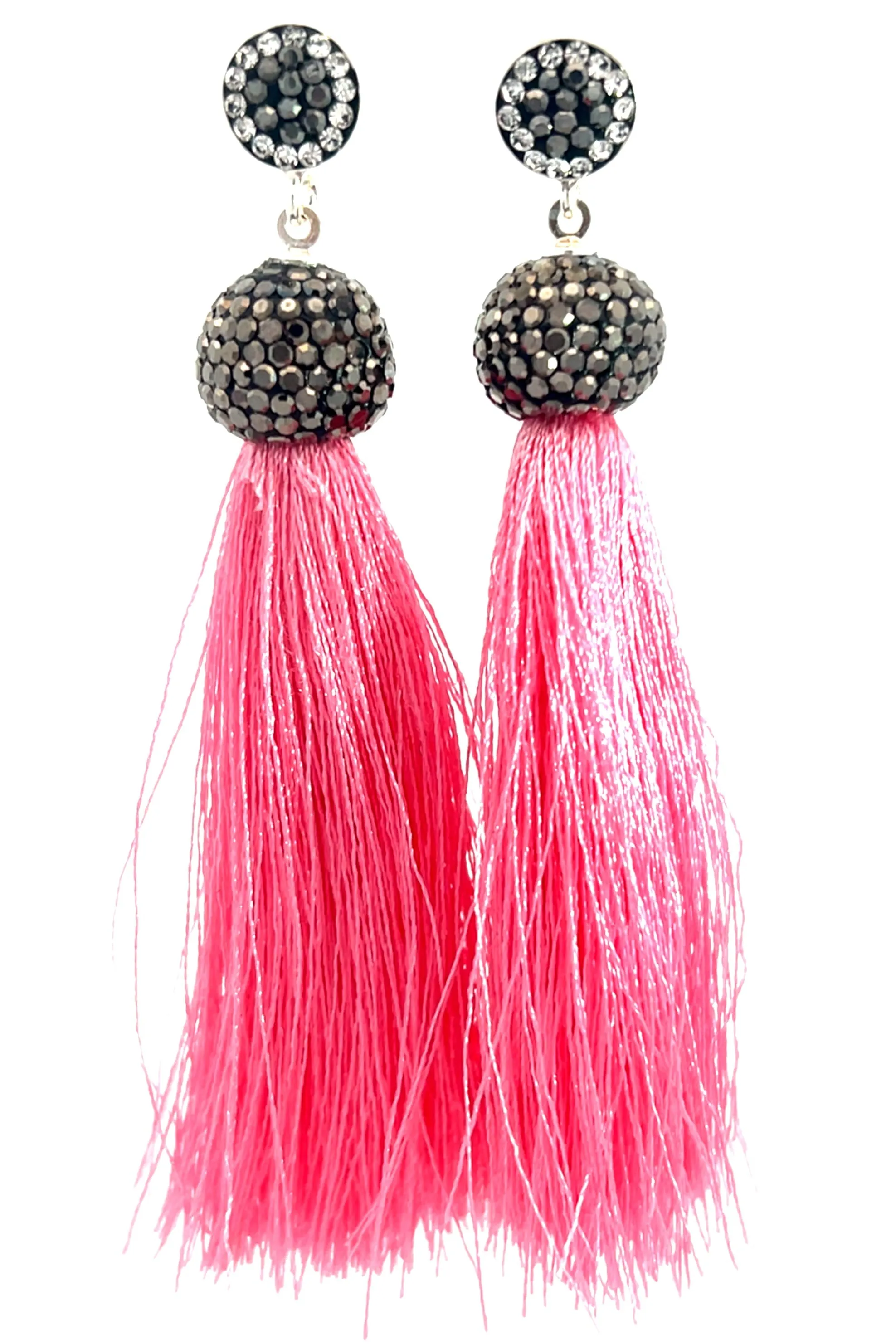 Vibrant 925 Sterling Silver Tassel Earring