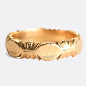 Victorian 18k Gold Fancy Band Ring