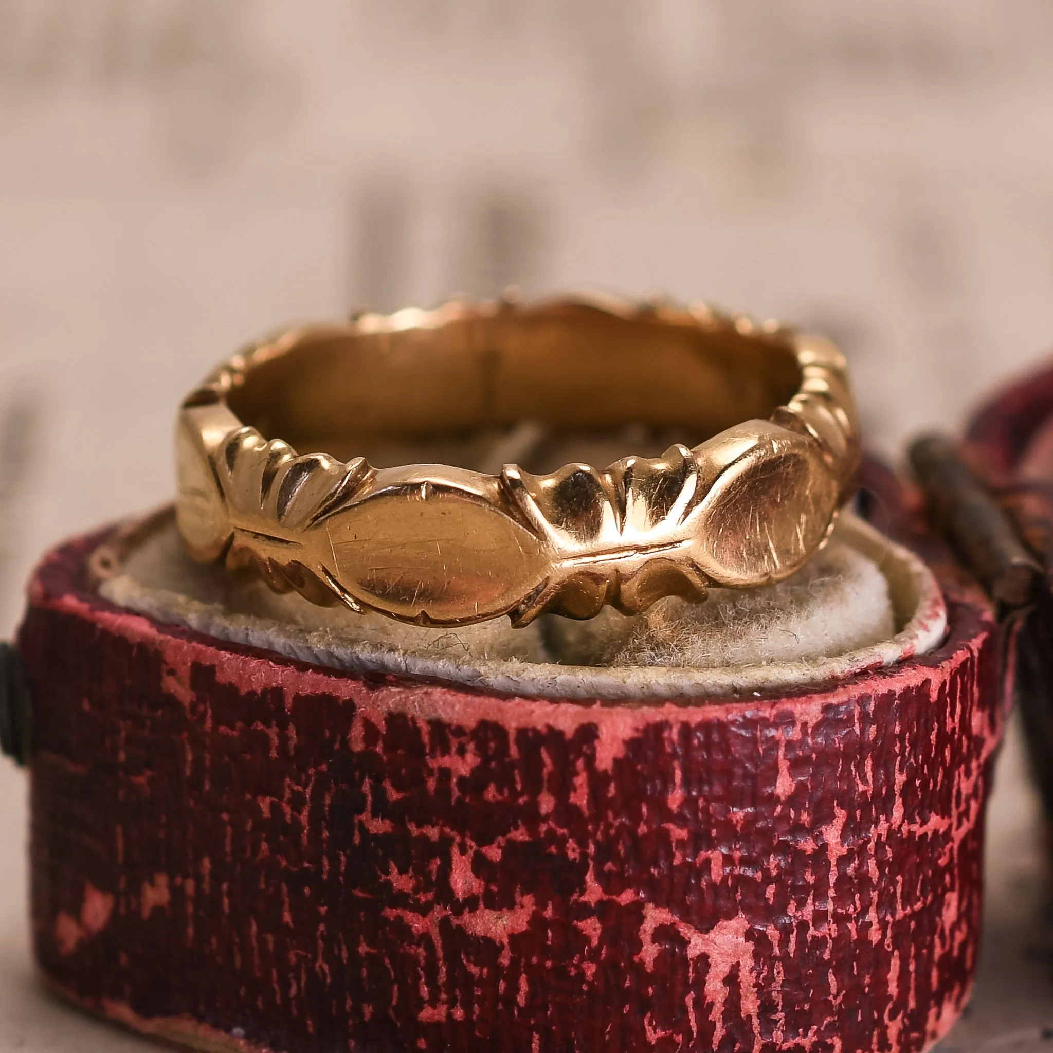 Victorian 18k Gold Fancy Band Ring
