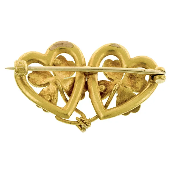 Victorian Shamrock Pin