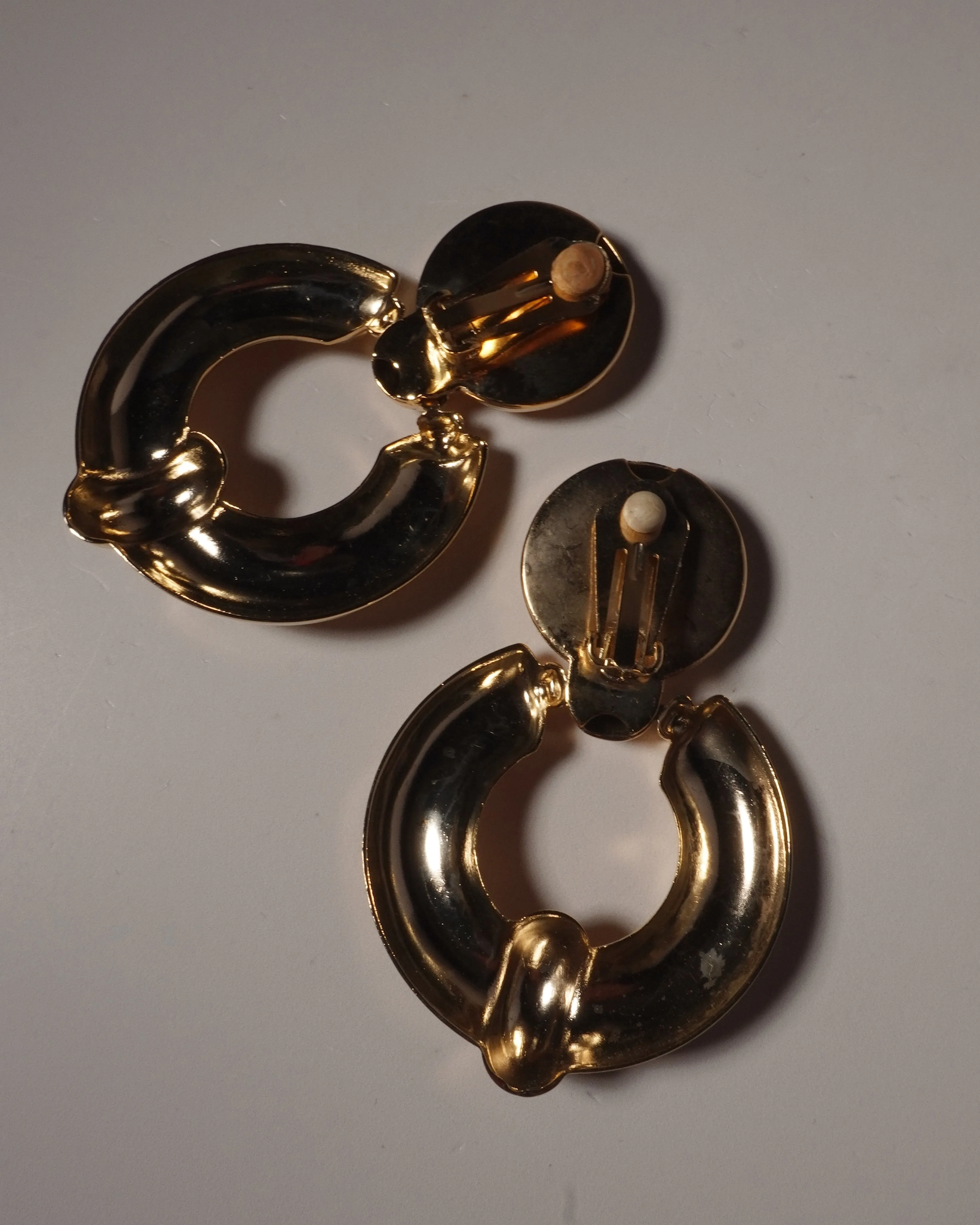 VINTAGE 80'S CHUNKY POLISHED DOOR KNOCKERS