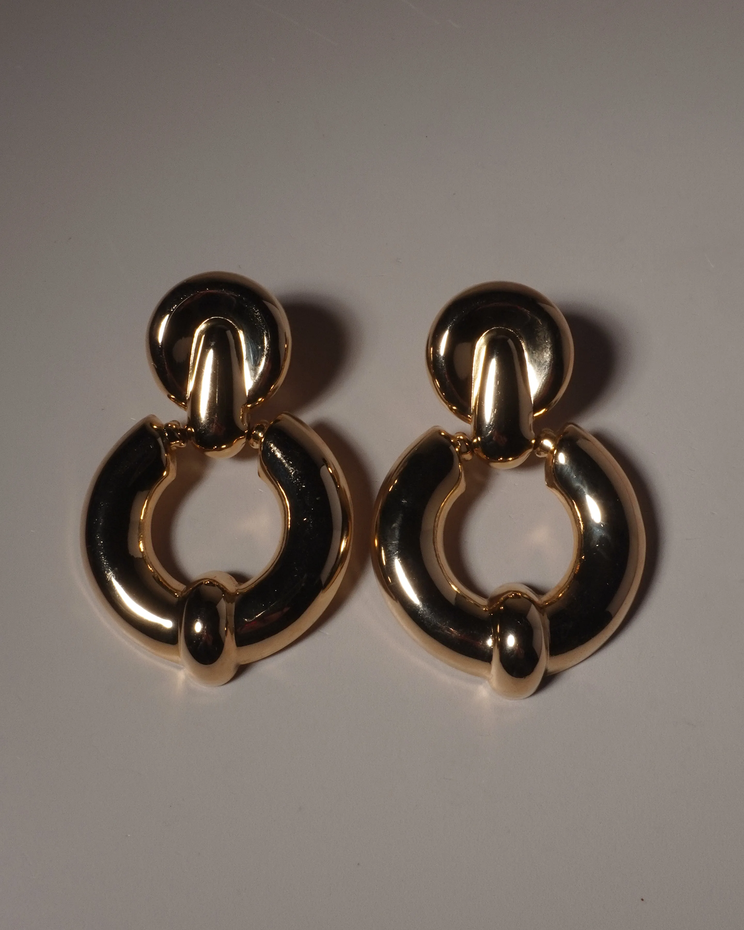 VINTAGE 80'S CHUNKY POLISHED DOOR KNOCKERS