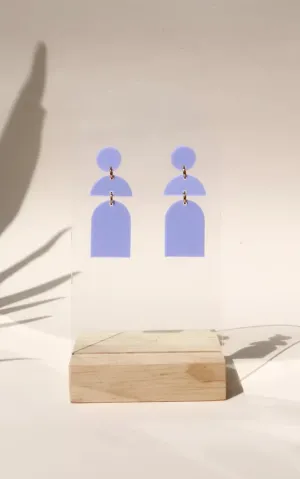 Violet Statement Earrings