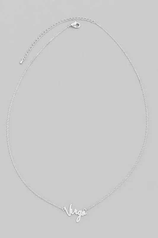 Virgo Zodiac Necklace