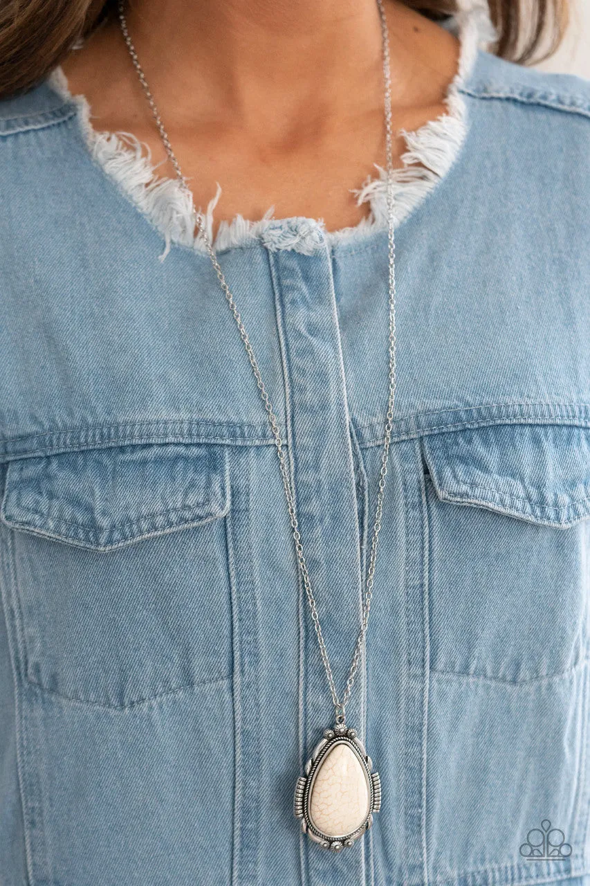 Western Fable White Paparazzi Necklace