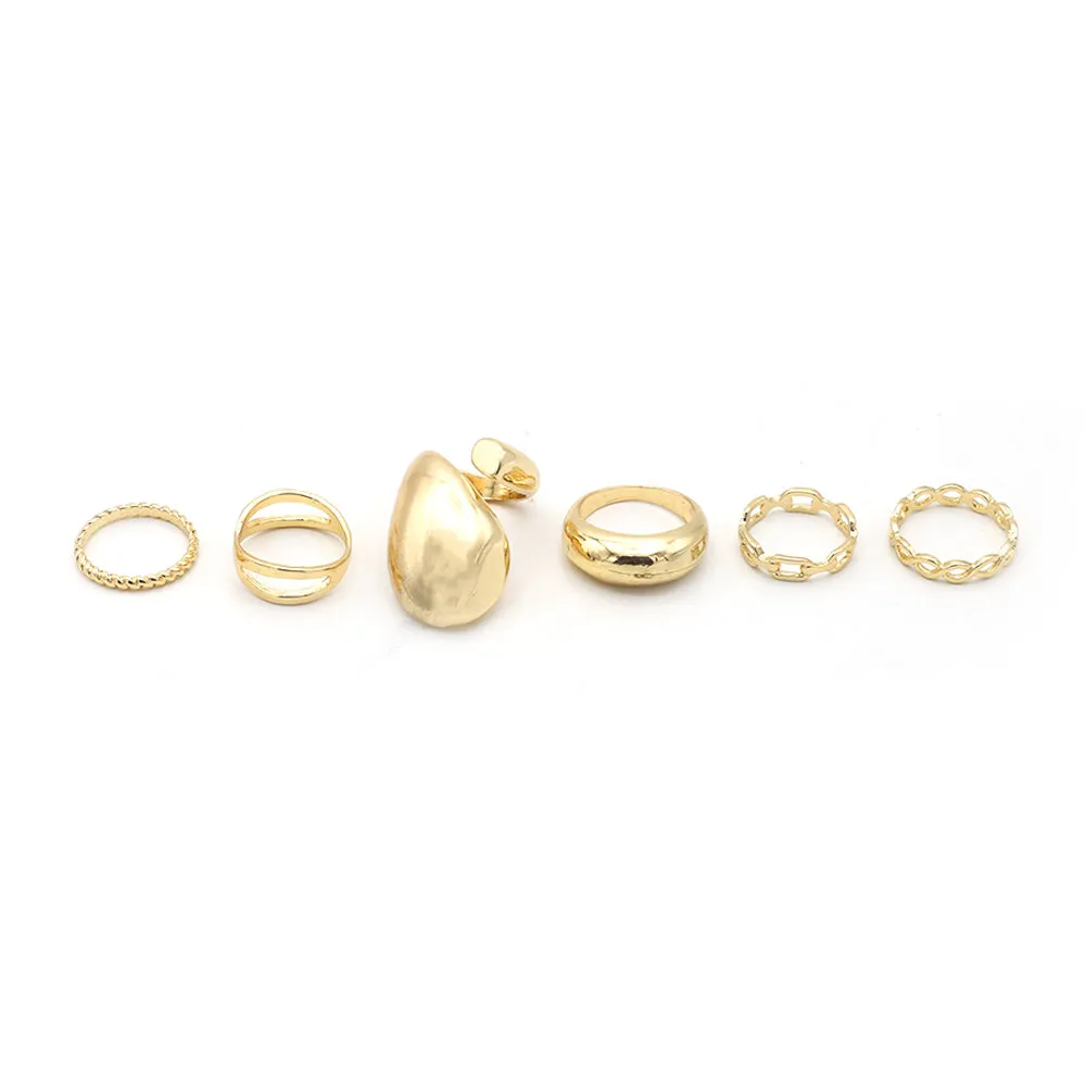 Women's 6Pcs Rings Card