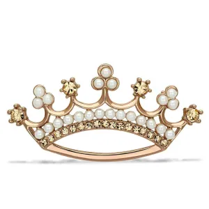 Women's Brooches - LO2839 - Flash Rose Gold White Metal