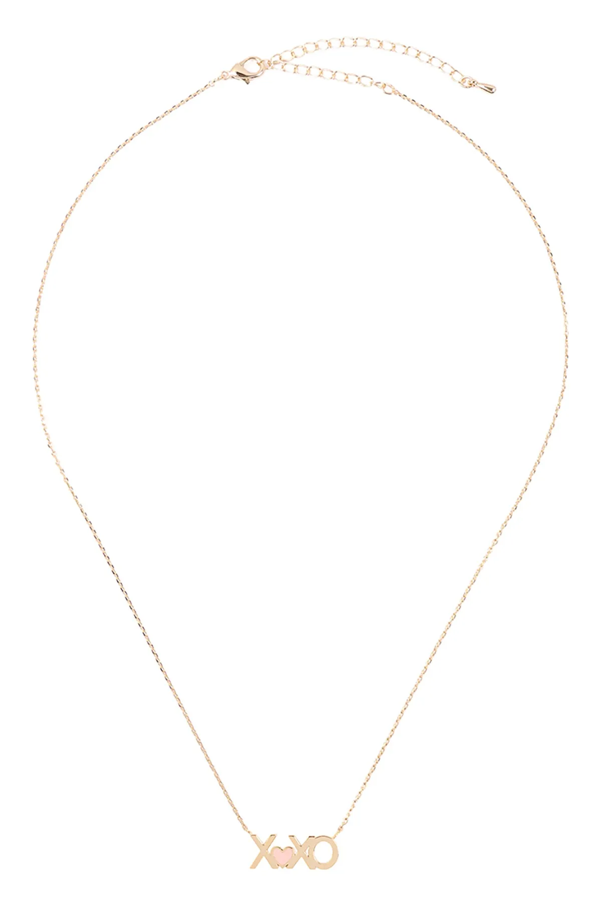 XOXO PENDANT WITH COLOR NECKLACE