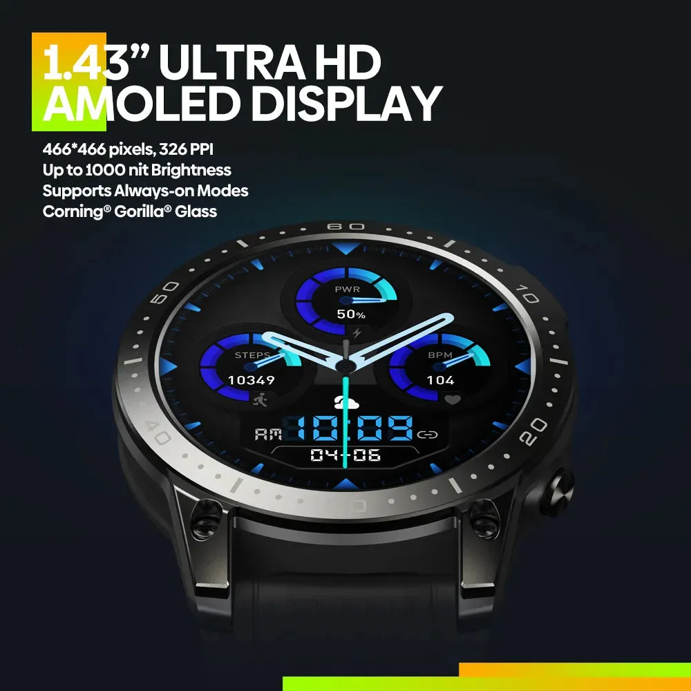 ZEBLAZE Ares 3 Pro 1.43" Ultra HD AMOLED Smart Watch
