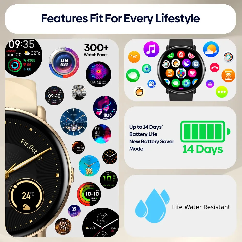 ZEBLAZE GTR 3 Pro 1.43" Ultra HD AMOLED Smart Watch