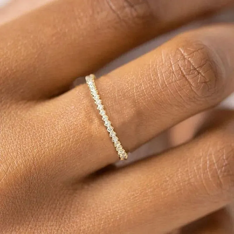 Zircon Midi Finger Rings For Girl