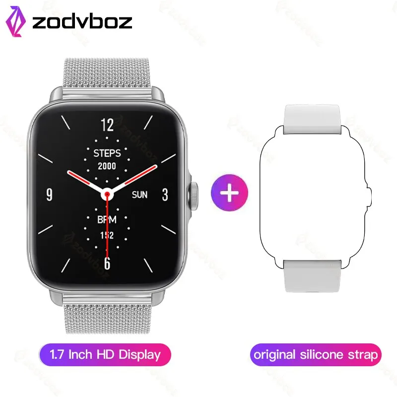 ZODVBOZ New Bluetooth Answer Call Smart Watch Men Full Touch Dial Call Fitness Tracker IP67 Waterproof Smartwatch men women  Box