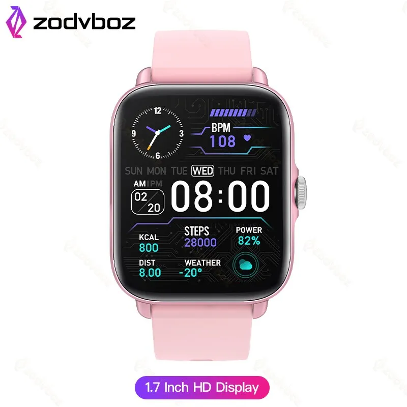 ZODVBOZ New Bluetooth Answer Call Smart Watch Men Full Touch Dial Call Fitness Tracker IP67 Waterproof Smartwatch men women  Box