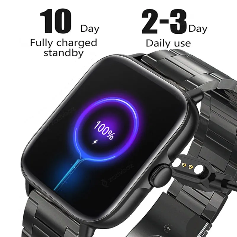 ZODVBOZ New Bluetooth Answer Call Smart Watch Men Full Touch Dial Call Fitness Tracker IP67 Waterproof Smartwatch men women  Box