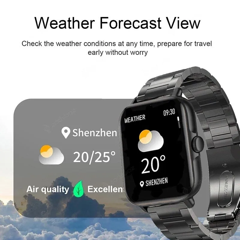 ZODVBOZ New Bluetooth Answer Call Smart Watch Men Full Touch Dial Call Fitness Tracker IP67 Waterproof Smartwatch men women  Box