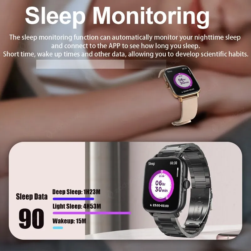 ZODVBOZ New Bluetooth Answer Call Smart Watch Men Full Touch Dial Call Fitness Tracker IP67 Waterproof Smartwatch men women  Box
